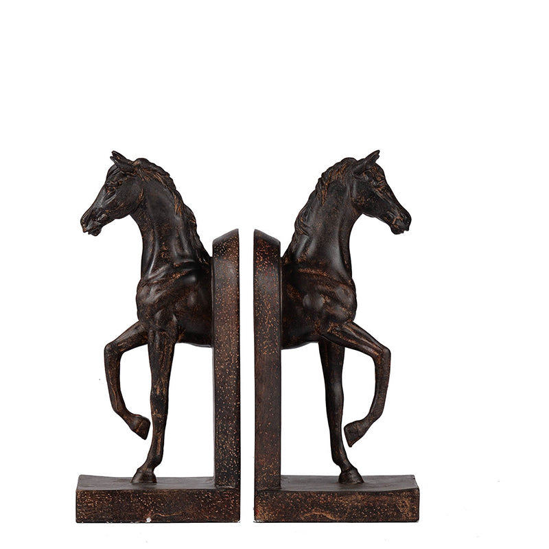 Trotting Horse Bookends Set