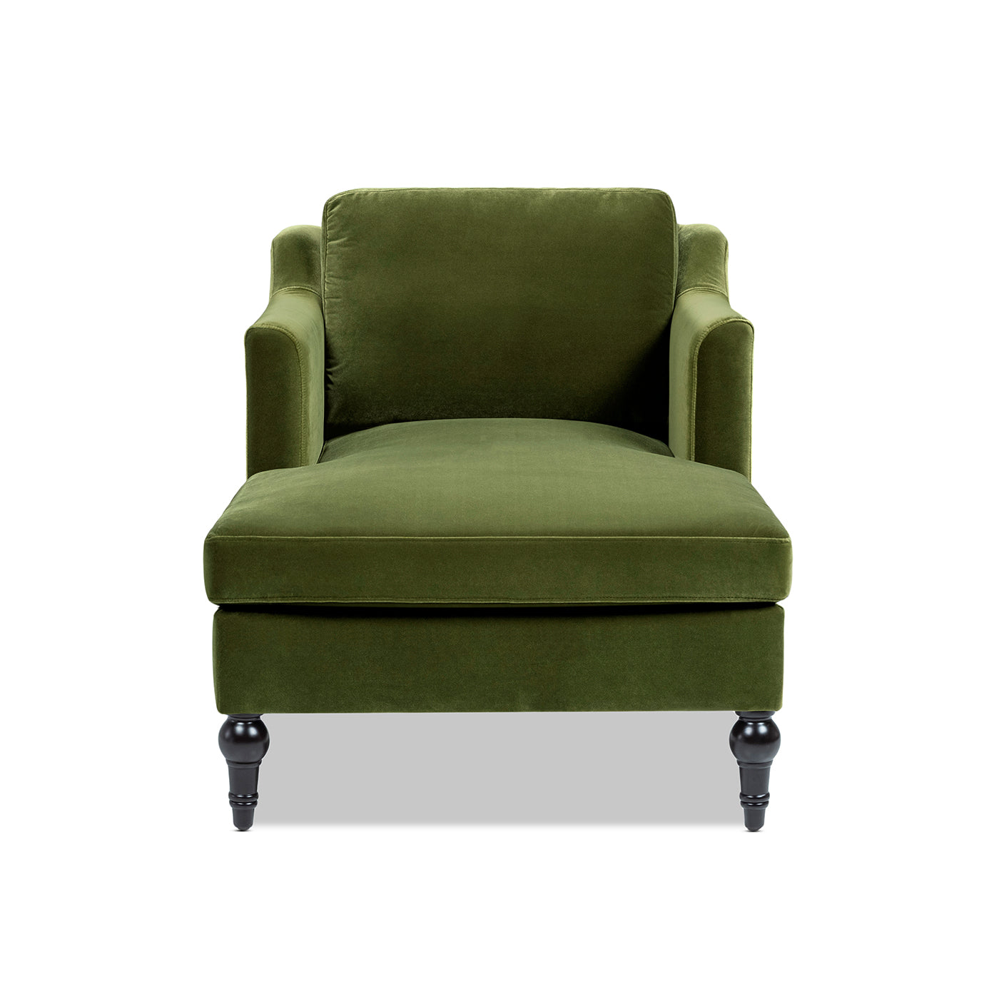 Josephine 60" Upholstered Chaise Lounge, Olive