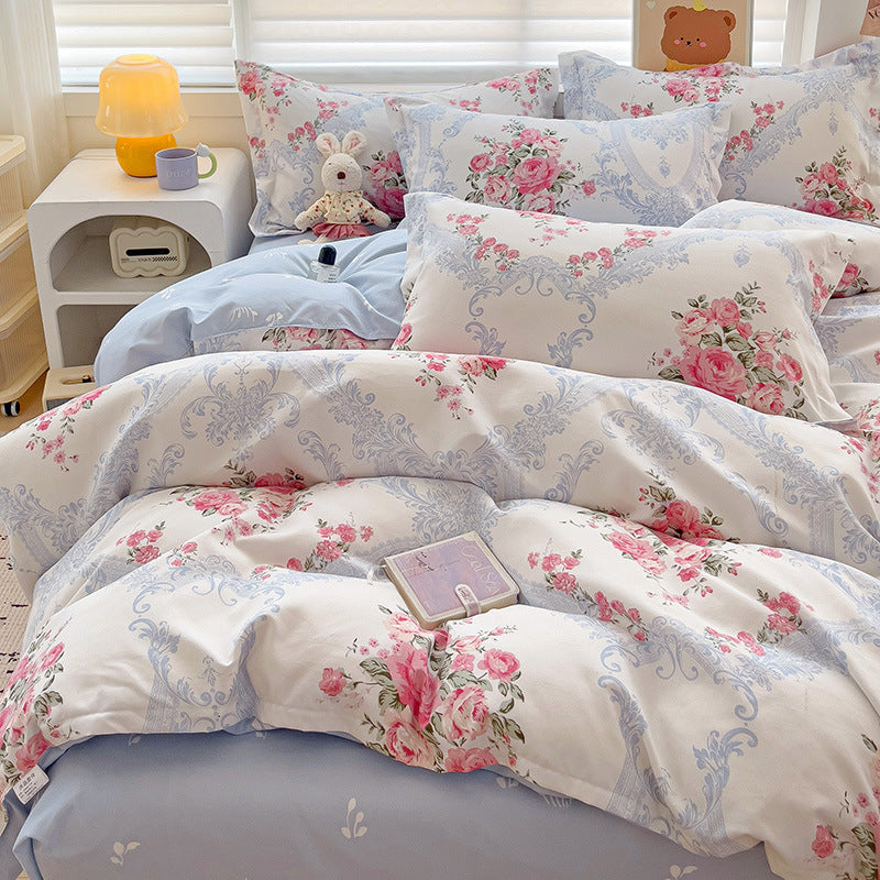 Pure cotton bed set of four pieces