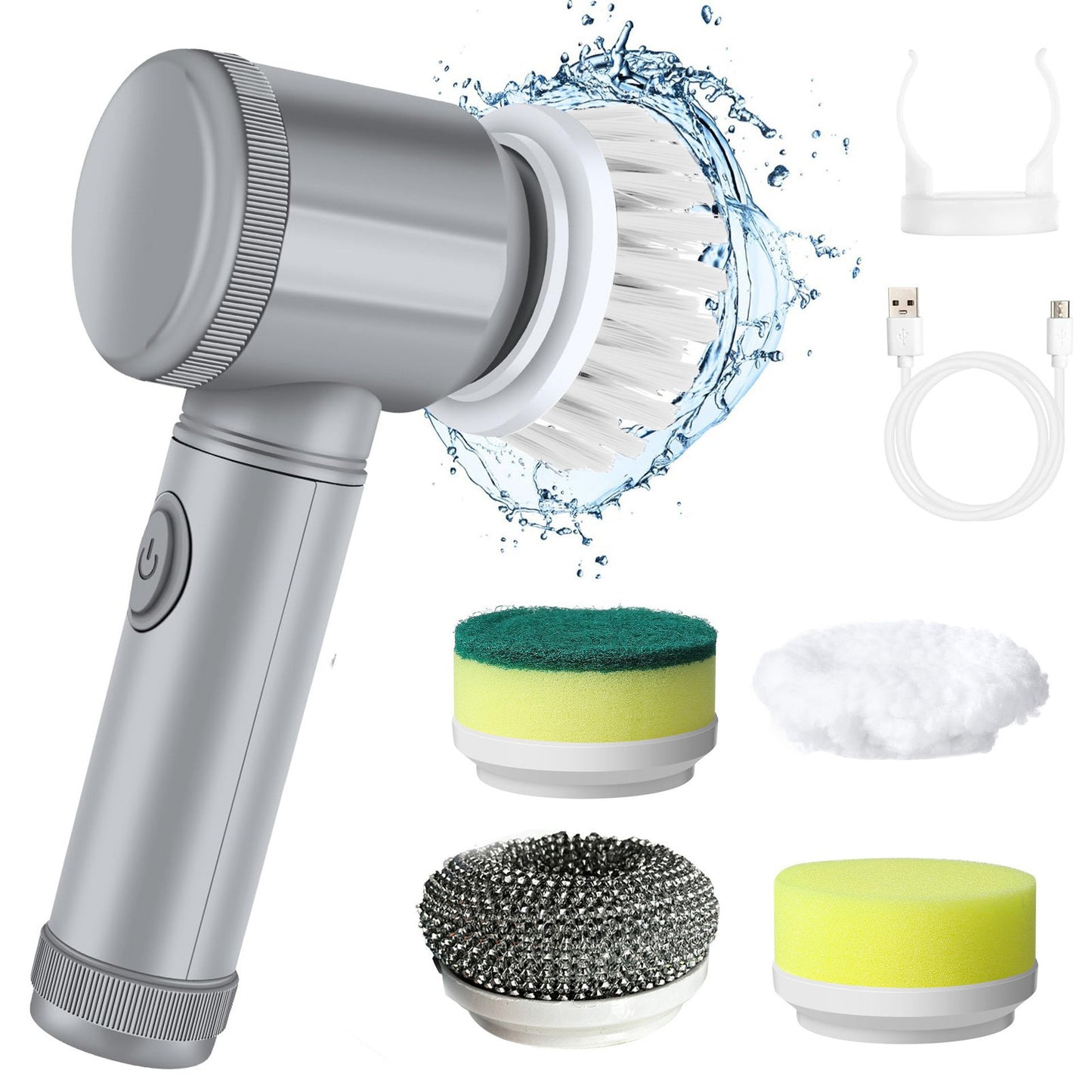 Multi-Functional Handheld Wireless Electric Cleaning Brush
