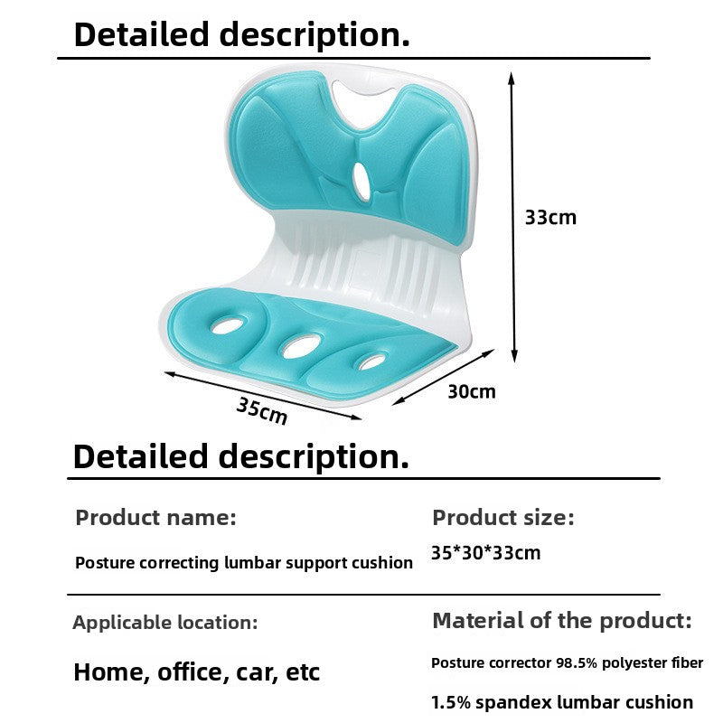 Ergonomic Memory Foam Lumbar Support Cushion