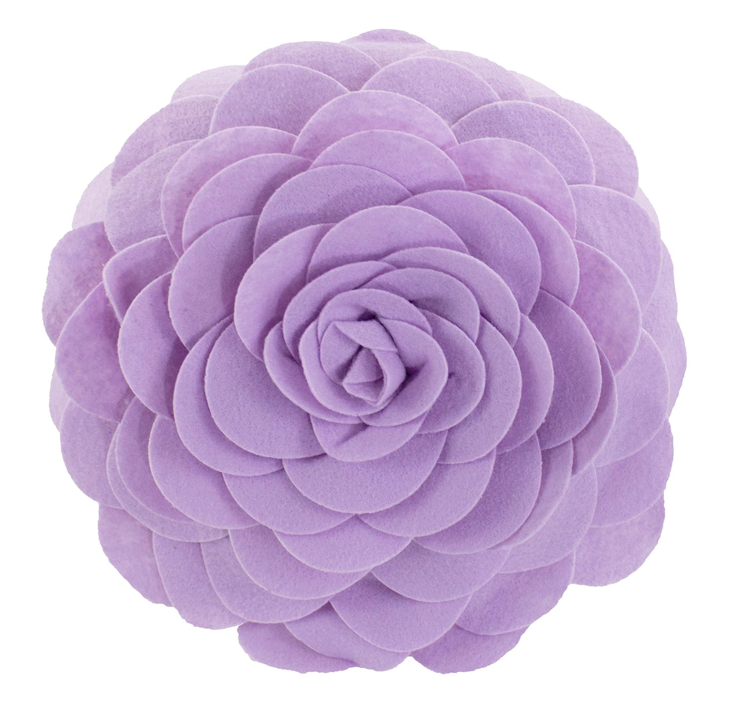 Fennco Styles Eva's Flower Throw Pillow 13" Round - Cute Flower Shaped Decorative Filled Floral Accent Pillow for Home, Couch, Bed, Sofa, Living Room