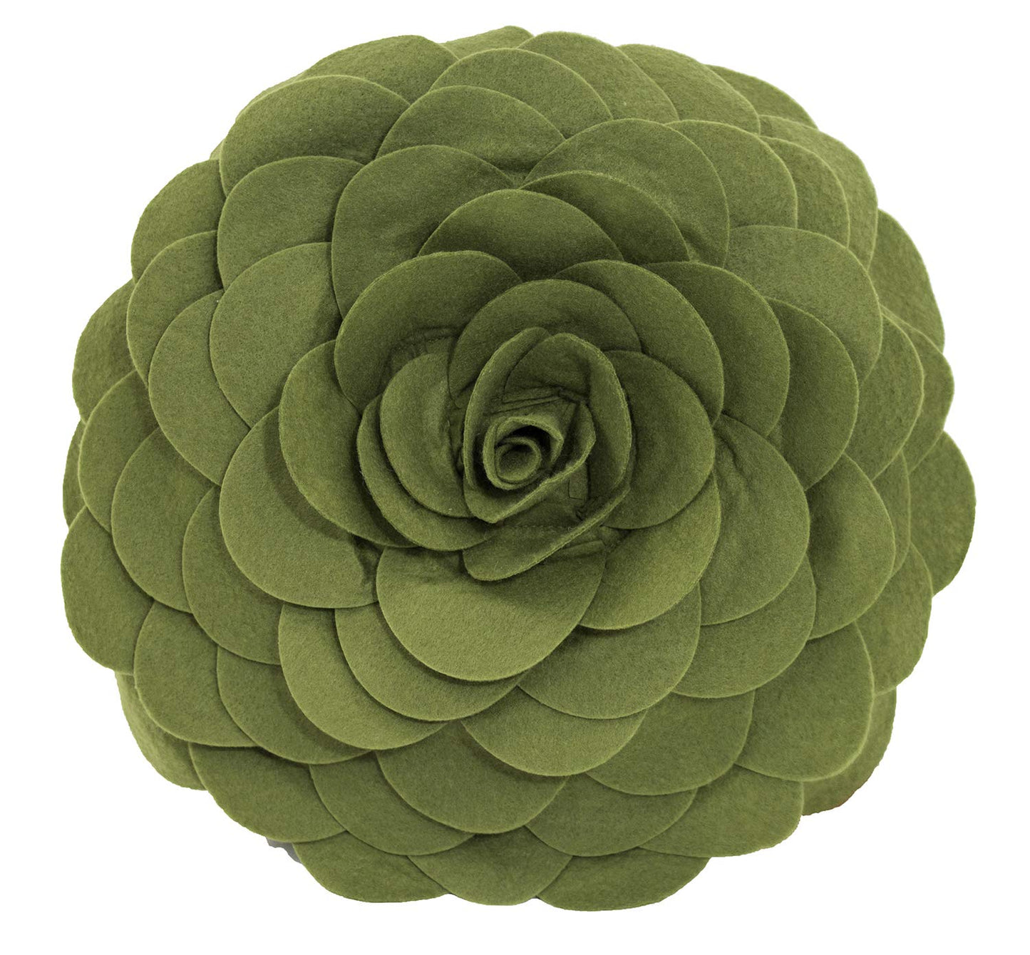 Fennco Styles Eva's Flower Throw Pillow 13" Round - Cute Flower Shaped Decorative Filled Floral Accent Pillow for Home, Couch, Bed, Sofa, Living Room