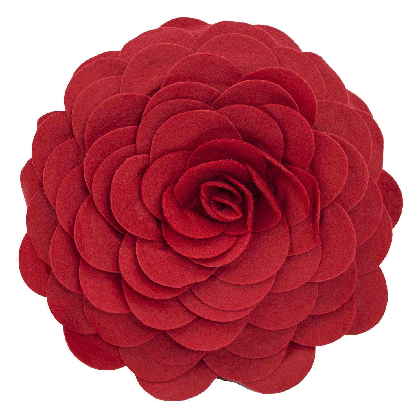 Fennco Styles Eva's Flower Throw Pillow 13" Round - Cute Flower Shaped Decorative Filled Floral Accent Pillow for Home, Couch, Bed, Sofa, Living Room