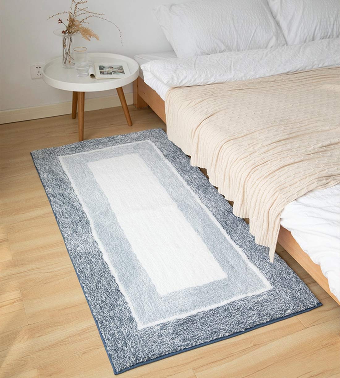 Fennco Styles Geometric Ultra Soft Shag Area Rug Indoor Plush Mat 16 x 24 Inch Floor Mat for Living Room, Kids Room, Bathroom and Bedroom Décor