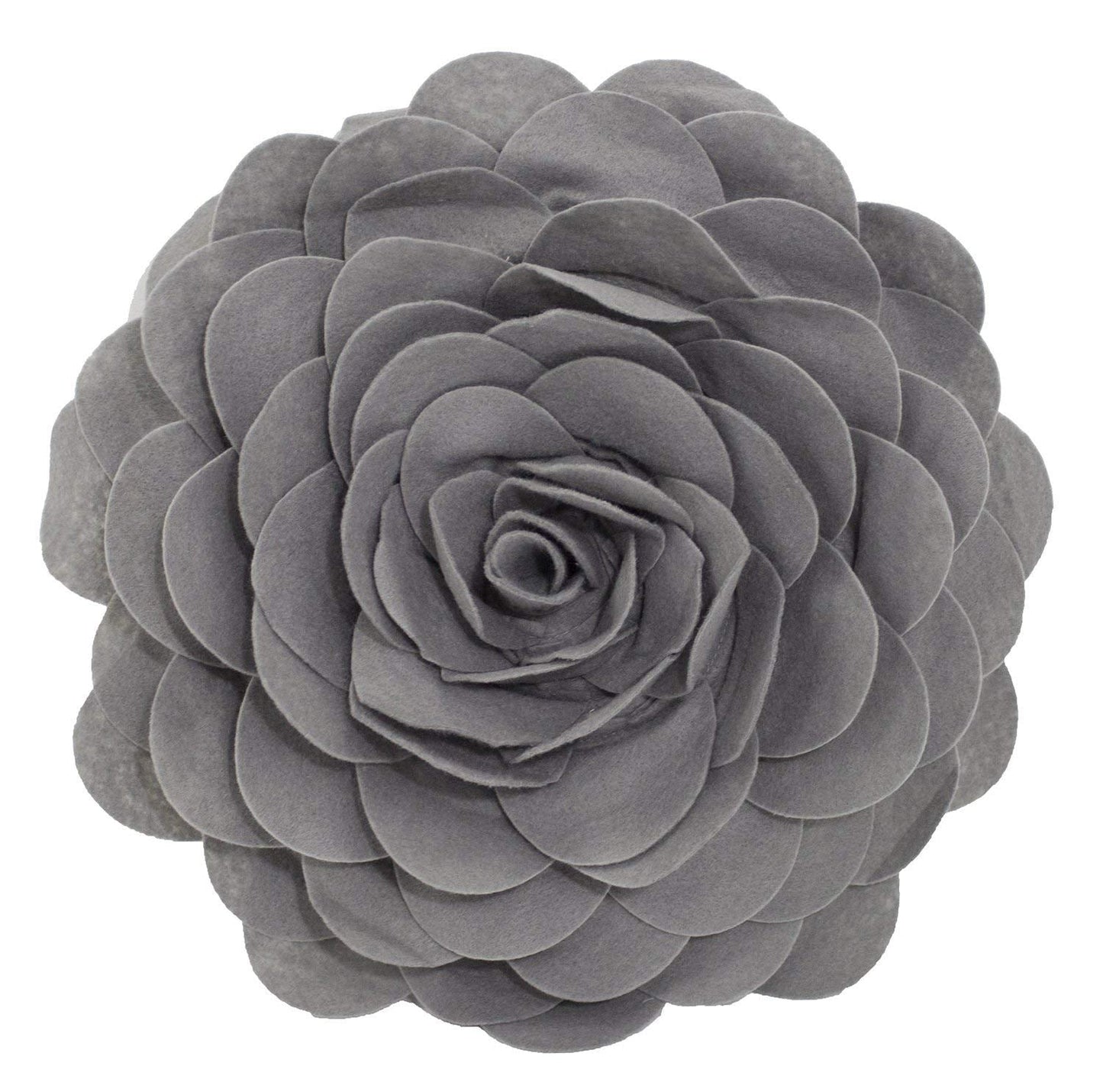 Fennco Styles Eva's Flower Throw Pillow 13" Round - Cute Flower Shaped Decorative Filled Floral Accent Pillow for Home, Couch, Bed, Sofa, Living Room