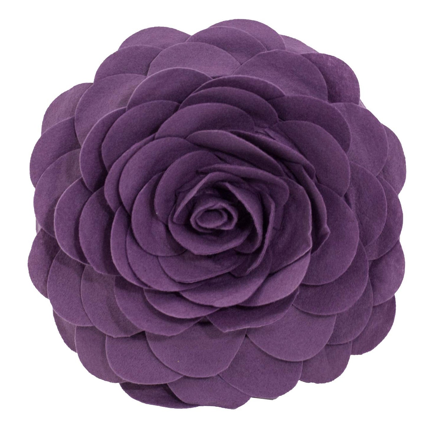 Fennco Styles Eva's Flower Throw Pillow 13" Round - Cute Flower Shaped Decorative Filled Floral Accent Pillow for Home, Couch, Bed, Sofa, Living Room