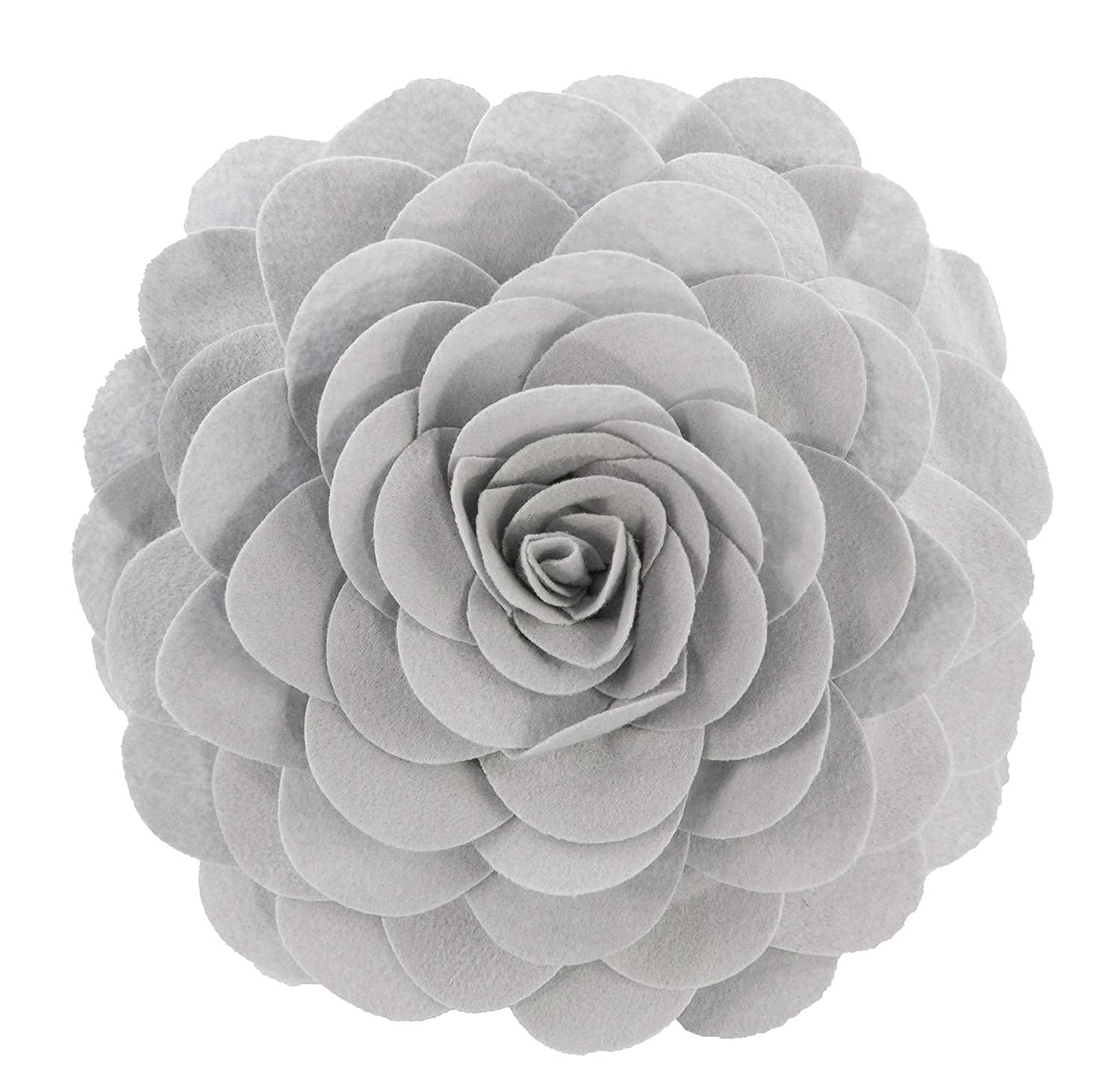Fennco Styles Eva's Flower Throw Pillow 13" Round - Cute Flower Shaped Decorative Filled Floral Accent Pillow for Home, Couch, Bed, Sofa, Living Room
