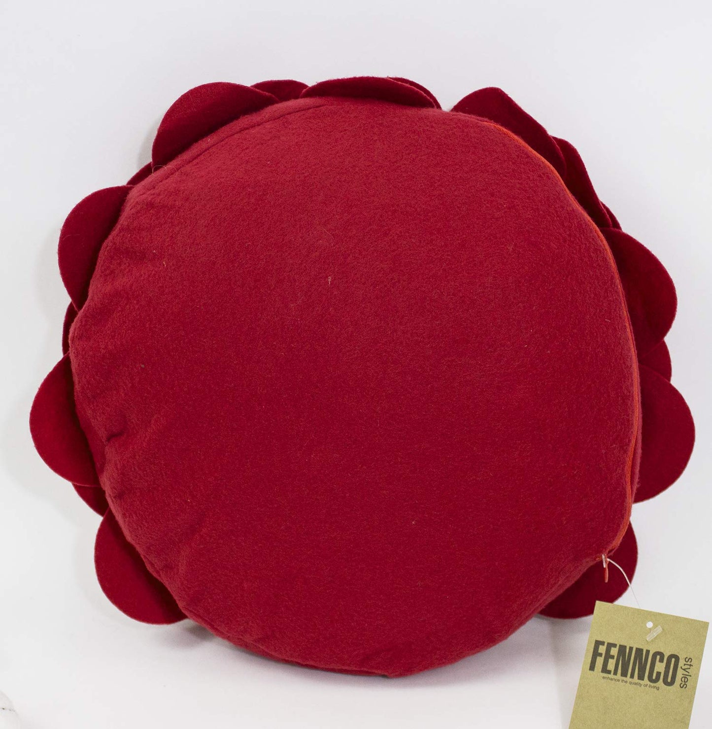 Fennco Styles Eva's Flower Throw Pillow 13" Round - Cute Flower Shaped Decorative Filled Floral Accent Pillow for Home, Couch, Bed, Sofa, Living Room