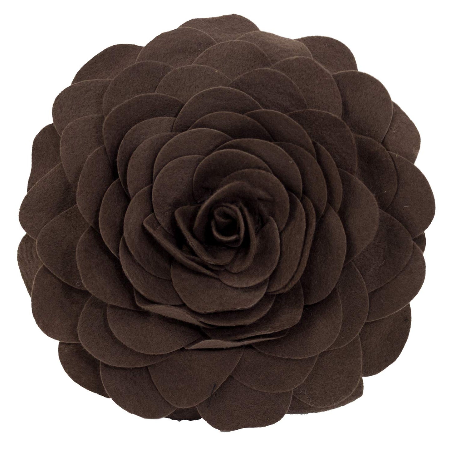 Fennco Styles Eva's Flower Throw Pillow 13" Round - Cute Flower Shaped Decorative Filled Floral Accent Pillow for Home, Couch, Bed, Sofa, Living Room
