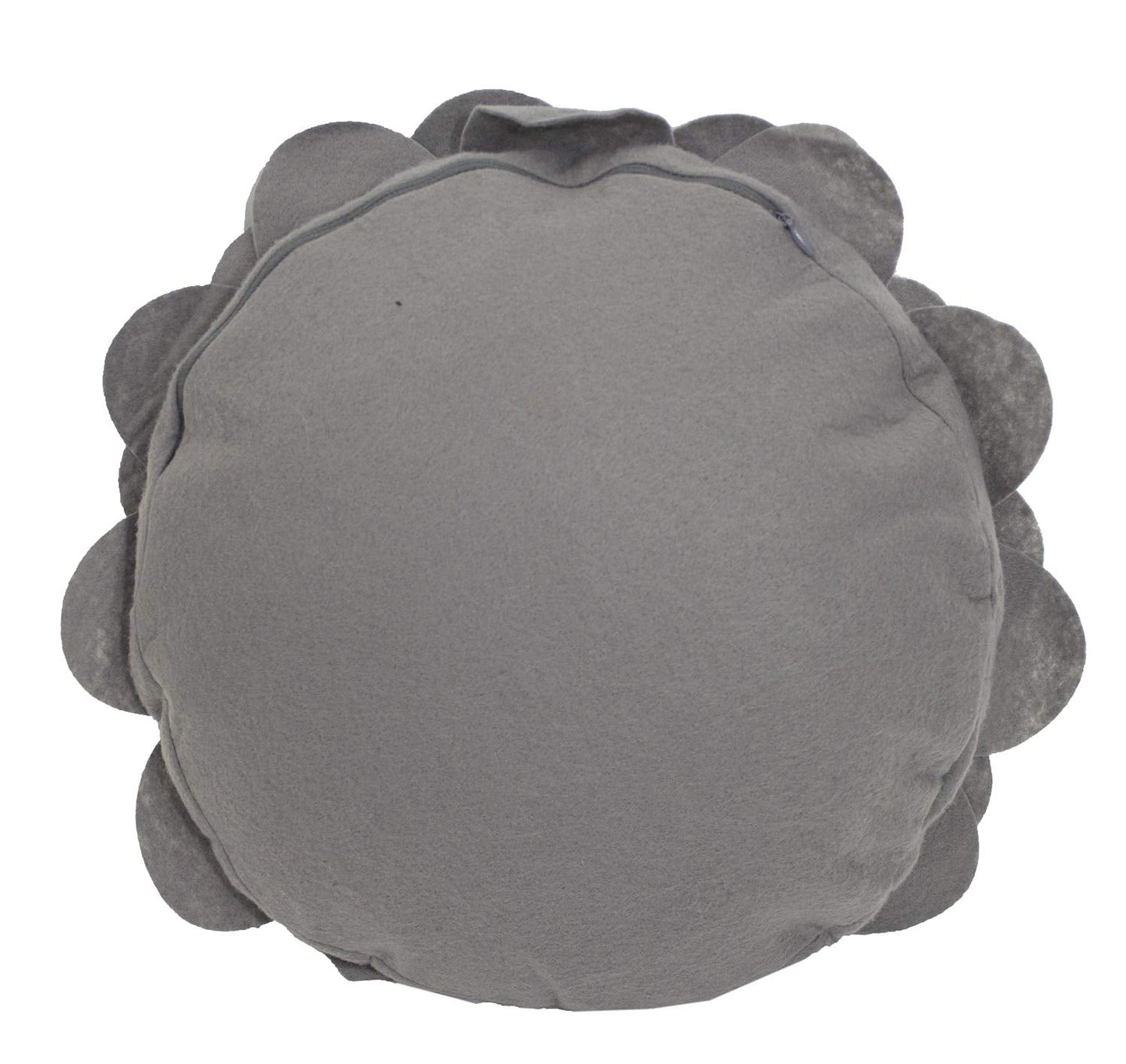 Fennco Styles Eva's Flower Throw Pillow 13" Round - Cute Flower Shaped Decorative Filled Floral Accent Pillow for Home, Couch, Bed, Sofa, Living Room