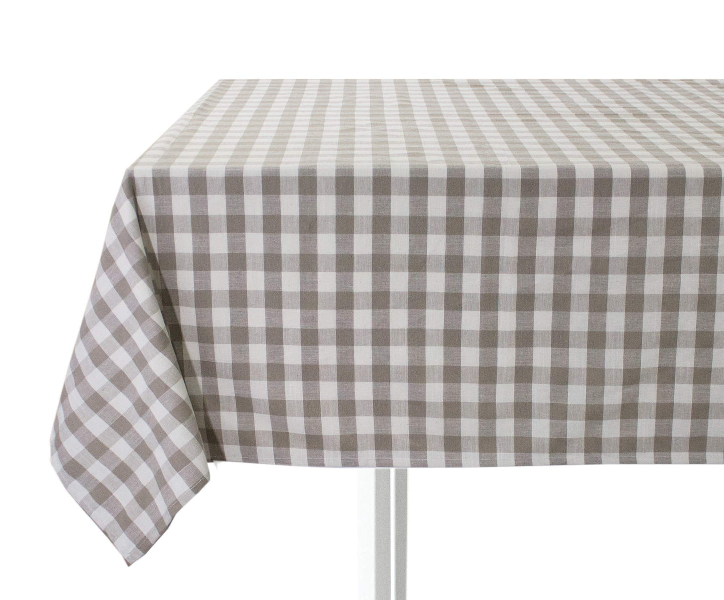 Fennco Styles Classic Gingham Checkered Tablecloth - Check Pattern Table Cover for Everyday Use, Country Theme Party, Banquets and Home Décor