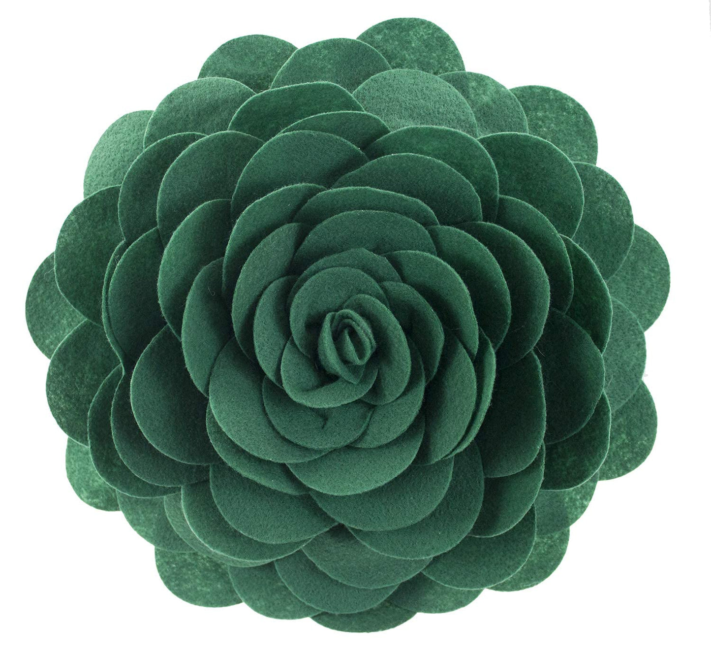 Fennco Styles Eva's Flower Throw Pillow 13" Round - Cute Flower Shaped Decorative Filled Floral Accent Pillow for Home, Couch, Bed, Sofa, Living Room