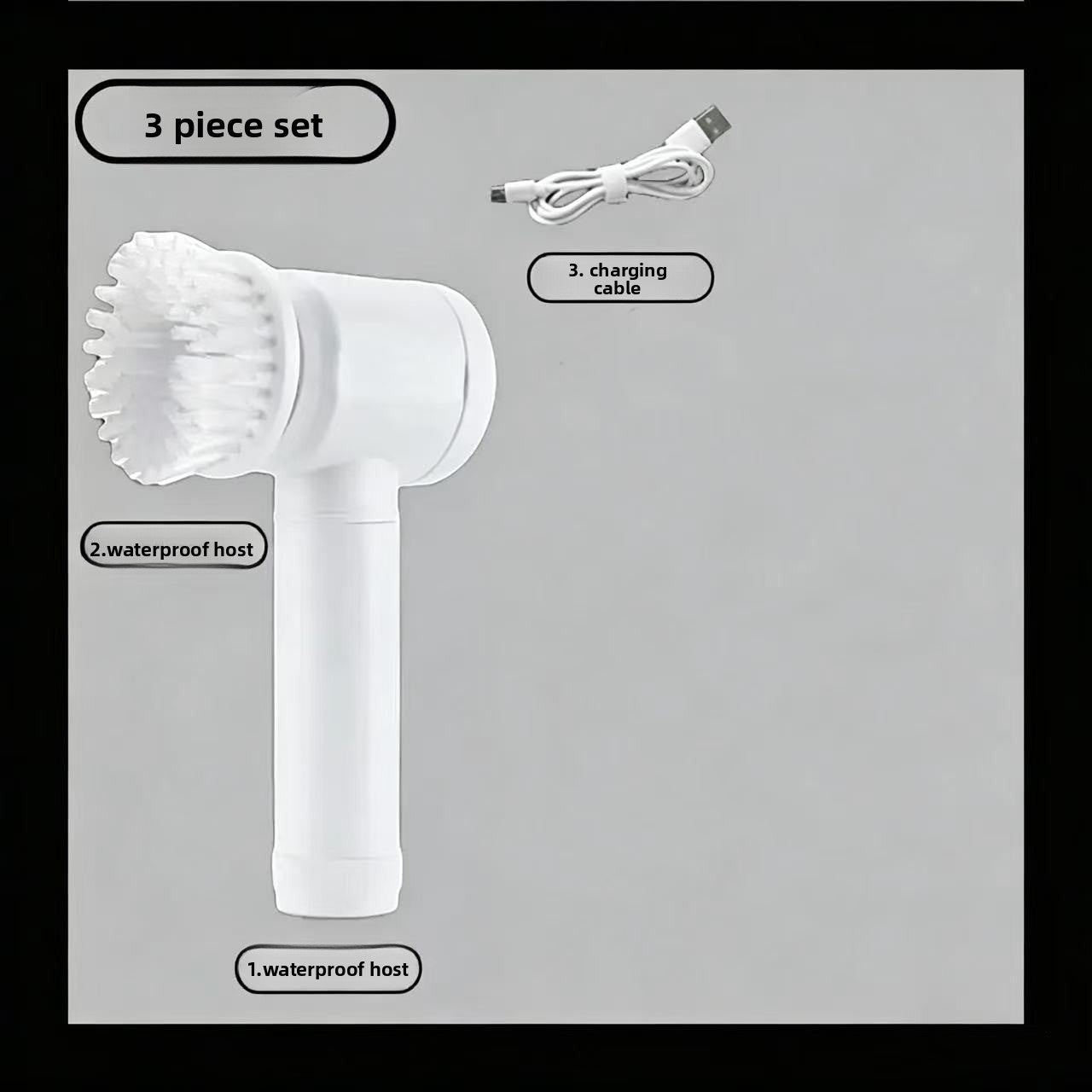 Multi-Functional Handheld Wireless Electric Cleaning Brush