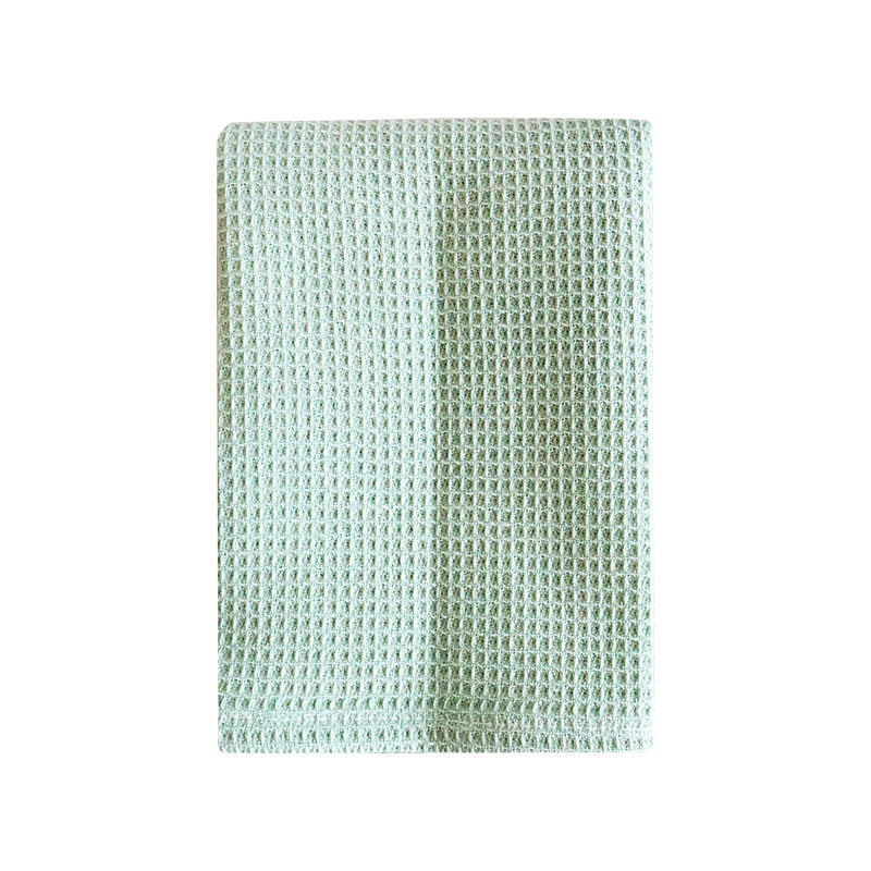 Plain-colored waffle-weave dishcloth