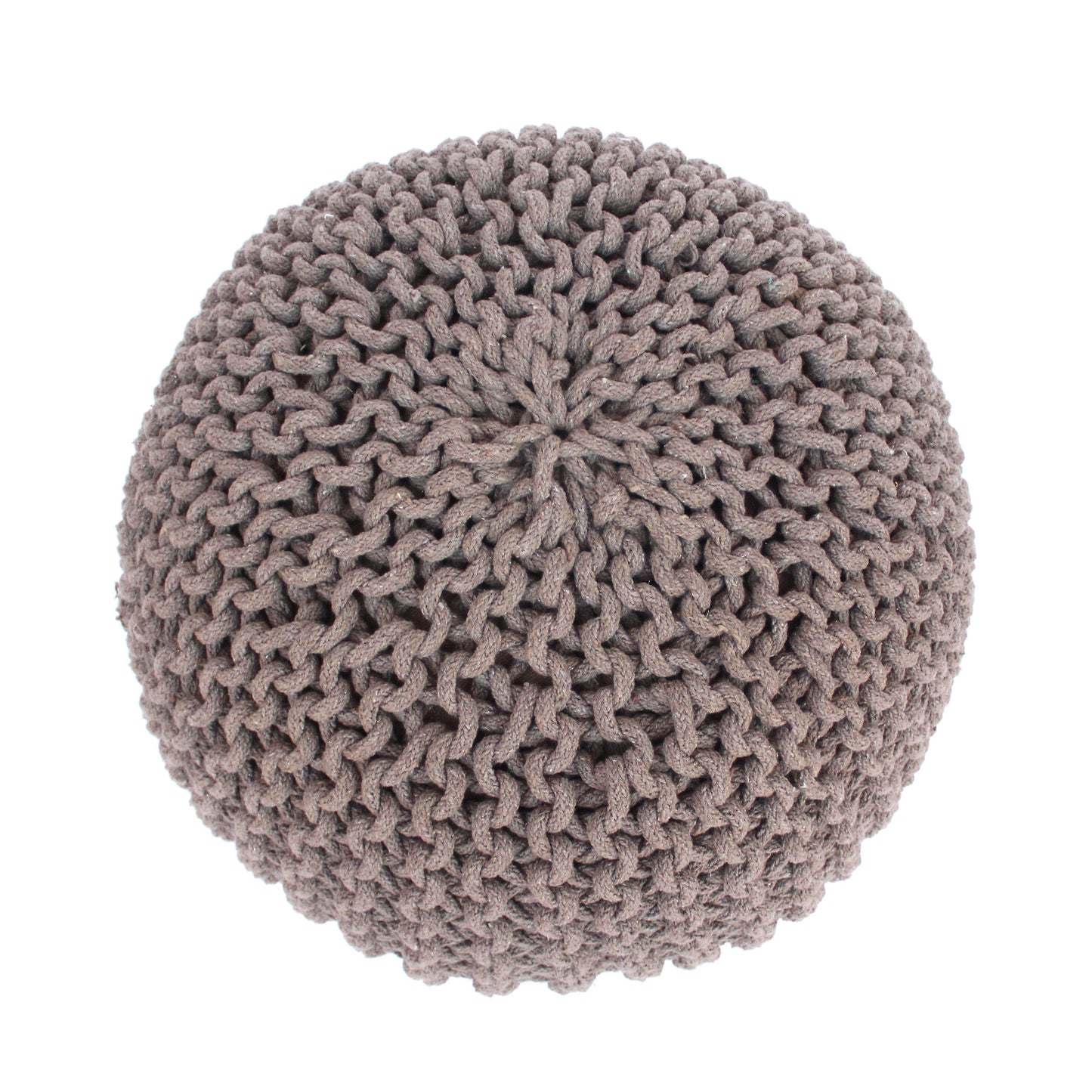Moro Knitted Cotton 20 x 20 Round Pouf