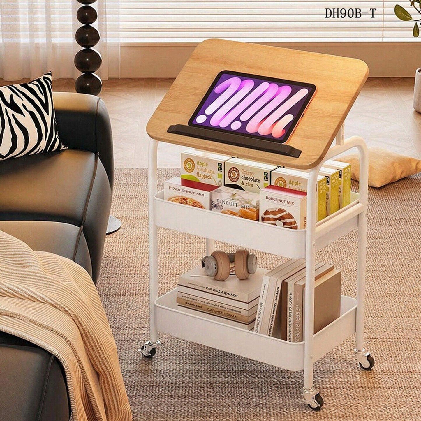 Movable Multi-Tier Storage Cart with Wheels