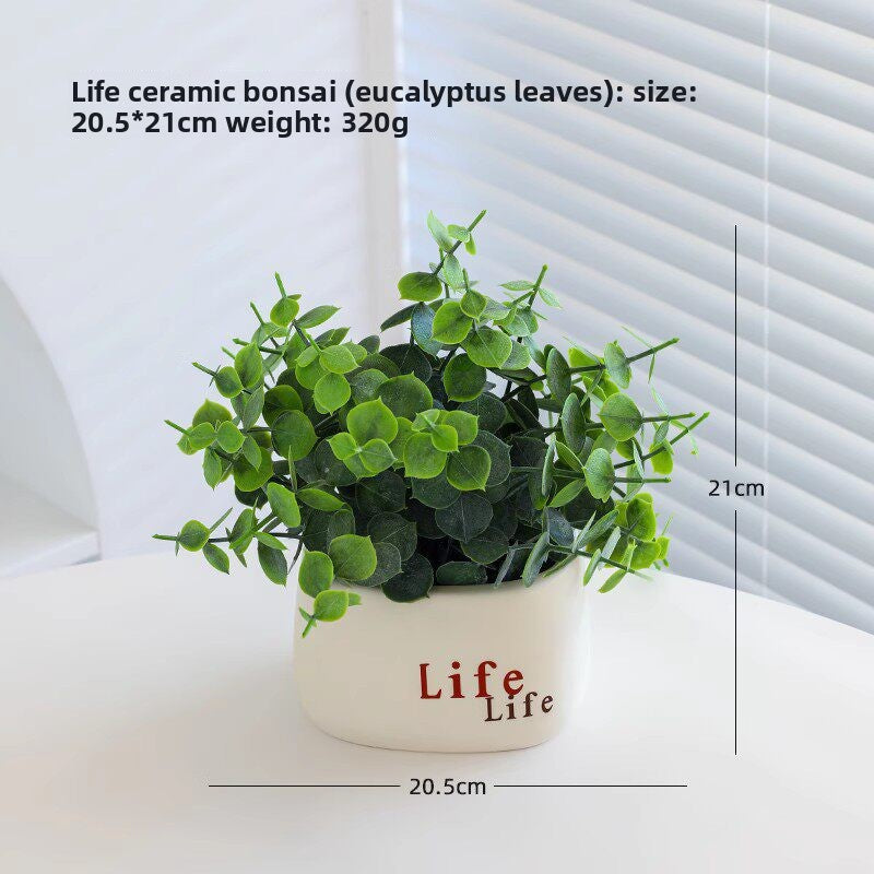 Small pot plant ornaments