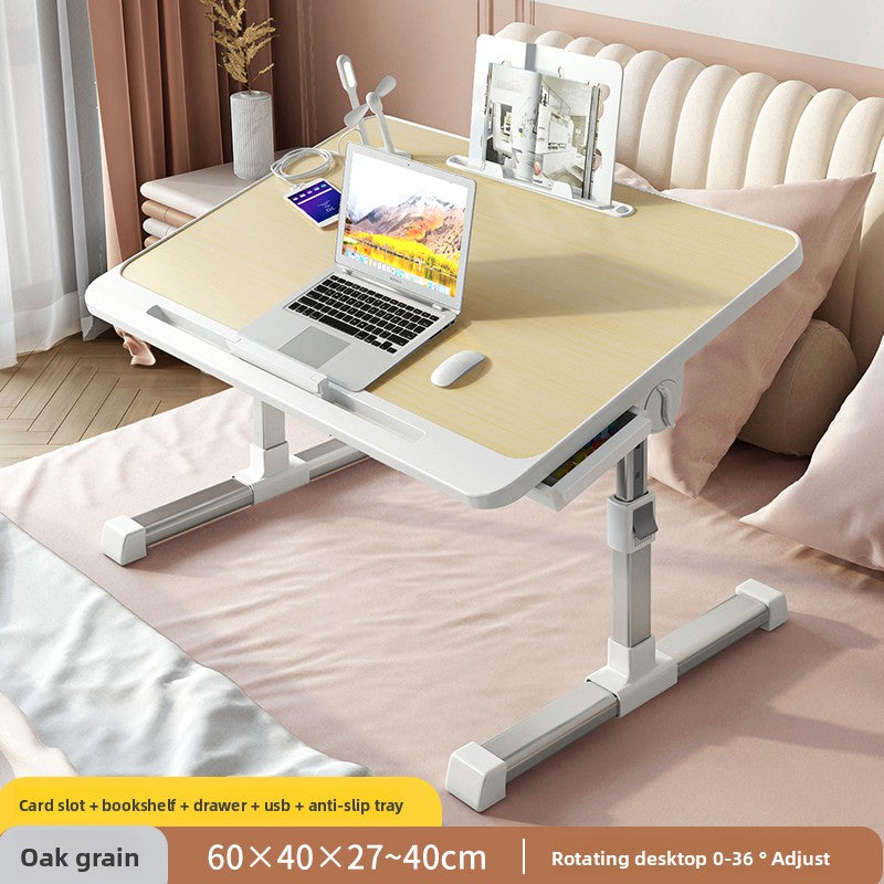 Adjustable Foldable Laptop Bed Desk with USB Port