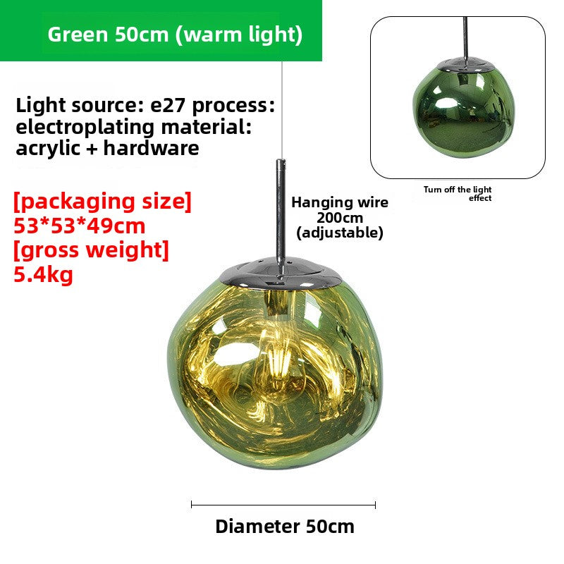 Nordic Creative Lava Chandelier LED Hanging Light