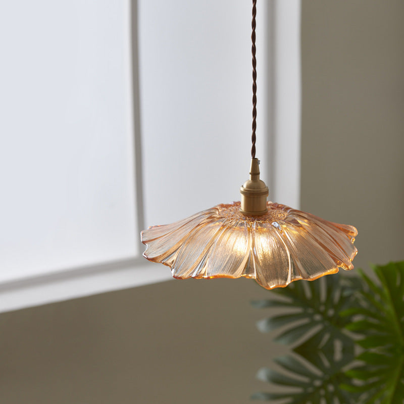 Nordic Copper Crystal Glass Pendant Light