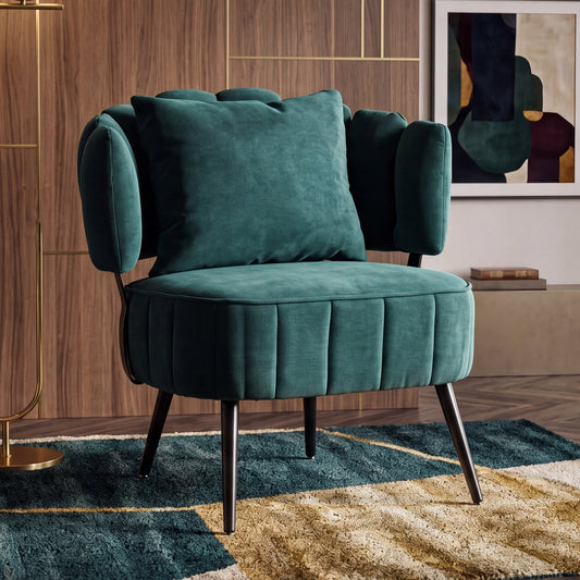 Decorative Armchair with Spring Seat Cushion