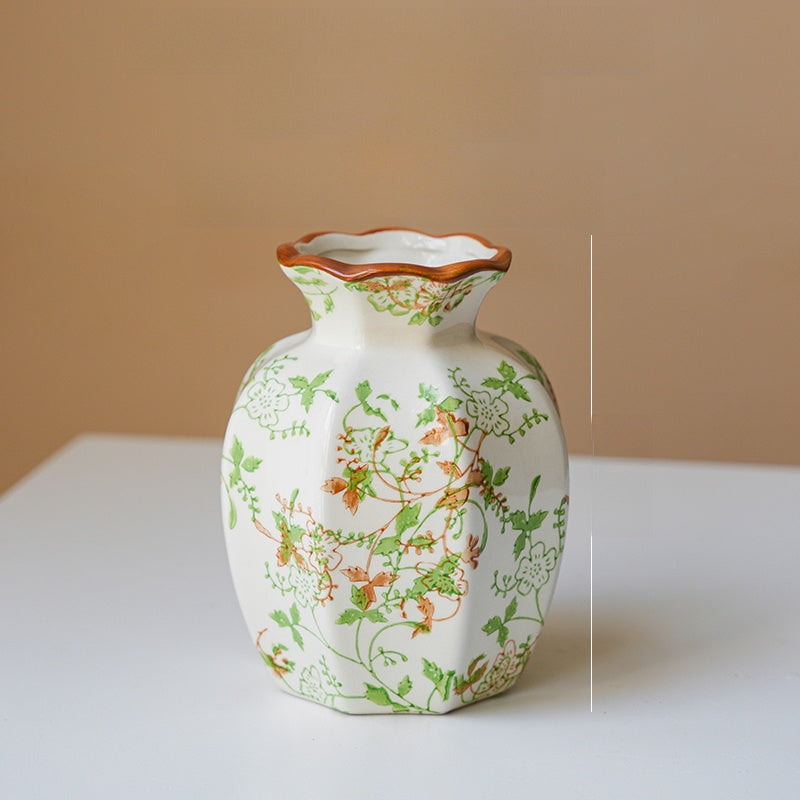 Medieval Style Blue and White Porcelain Vase