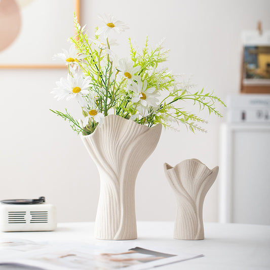 White Ceramic Vase Ornaments