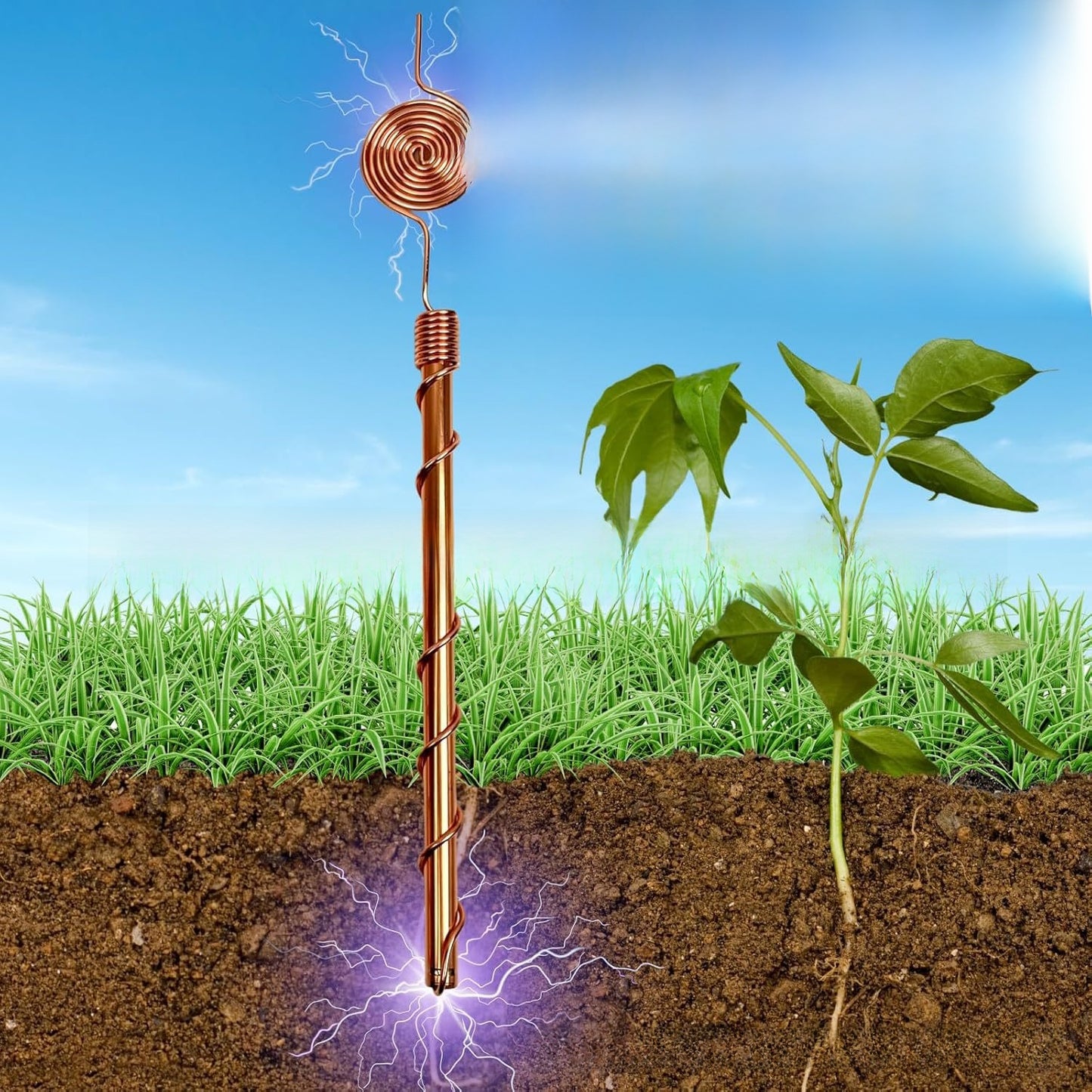 Spiral Gardening Tool for Plant Growth