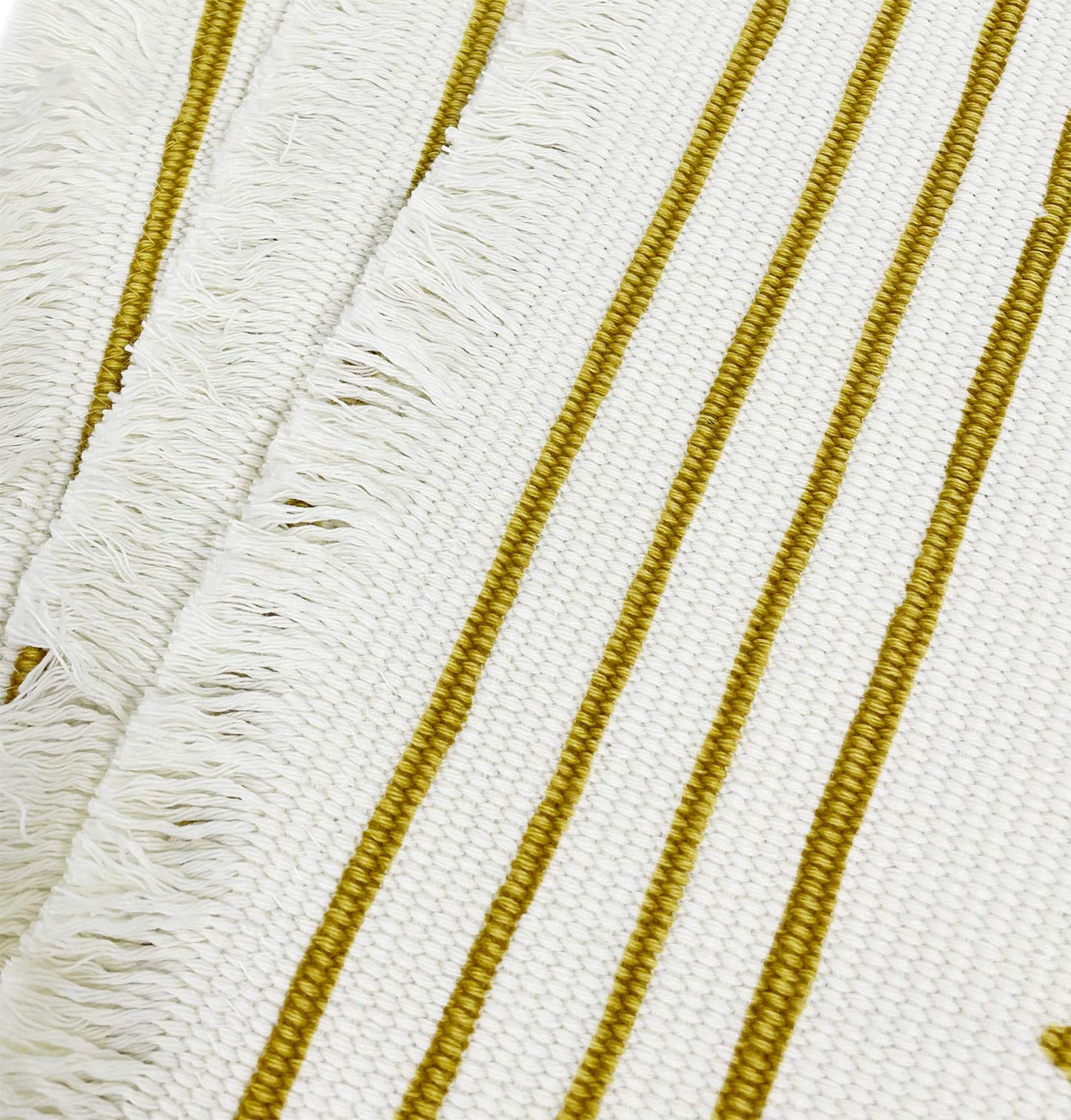 Fennco Styles Diamond Print Braided Cotton Placemats 14" W x 19" L, Set of 4