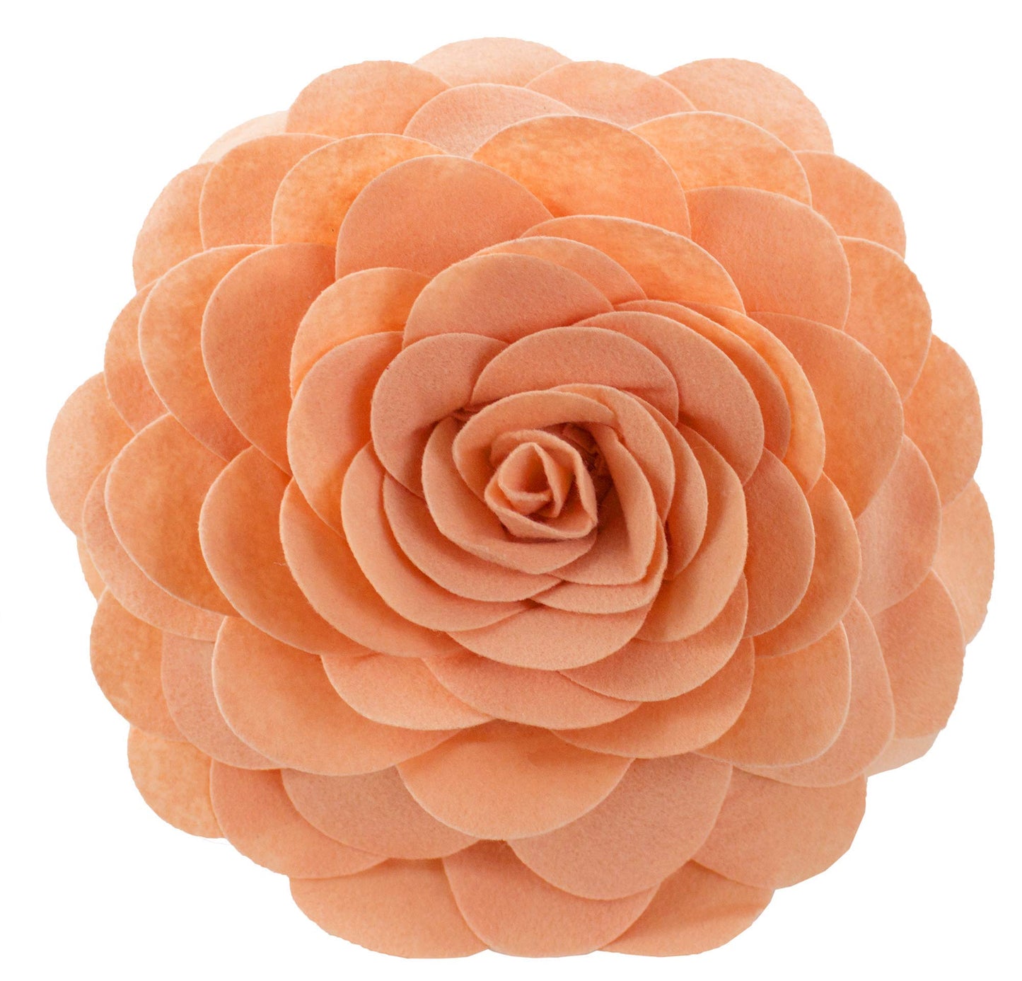 Fennco Styles Eva's Flower Throw Pillow 13" Round - Cute Flower Shaped Decorative Filled Floral Accent Pillow for Home, Couch, Bed, Sofa, Living Room