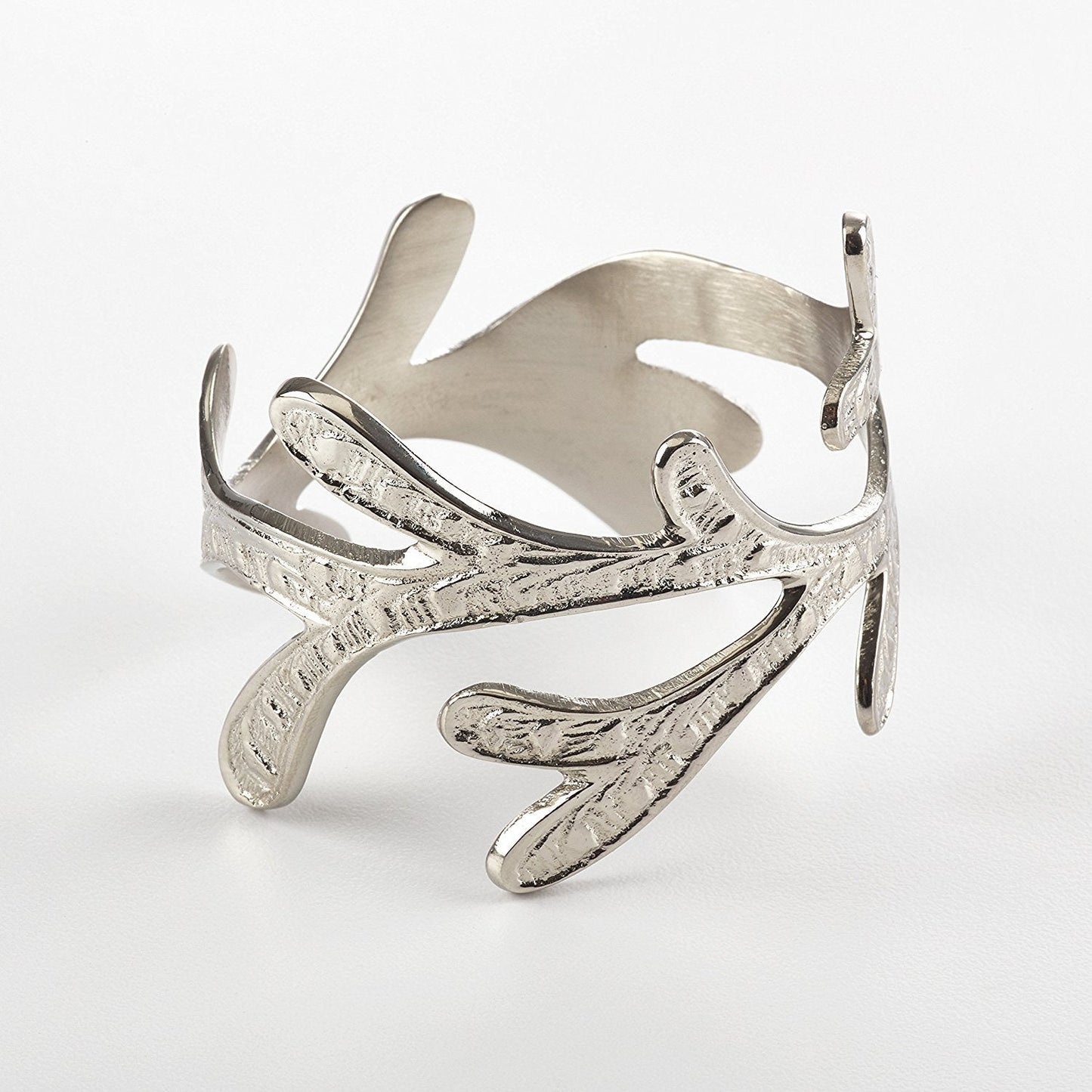 Fennco Styles Vine Design Napkin Ring- 2 Colors - Set of 4