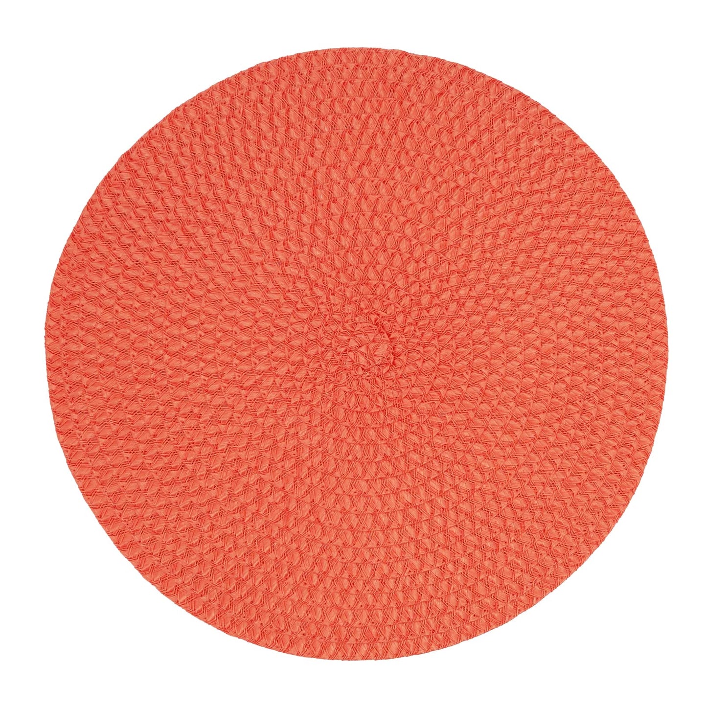 Fennco Styles Modern Everyday Textured Placemats 15 Inches Round, Set of 4 – Black Woven Table Mats for Home, Dining Room Décor, Banquets, Indoor & Outdoor and Special Events