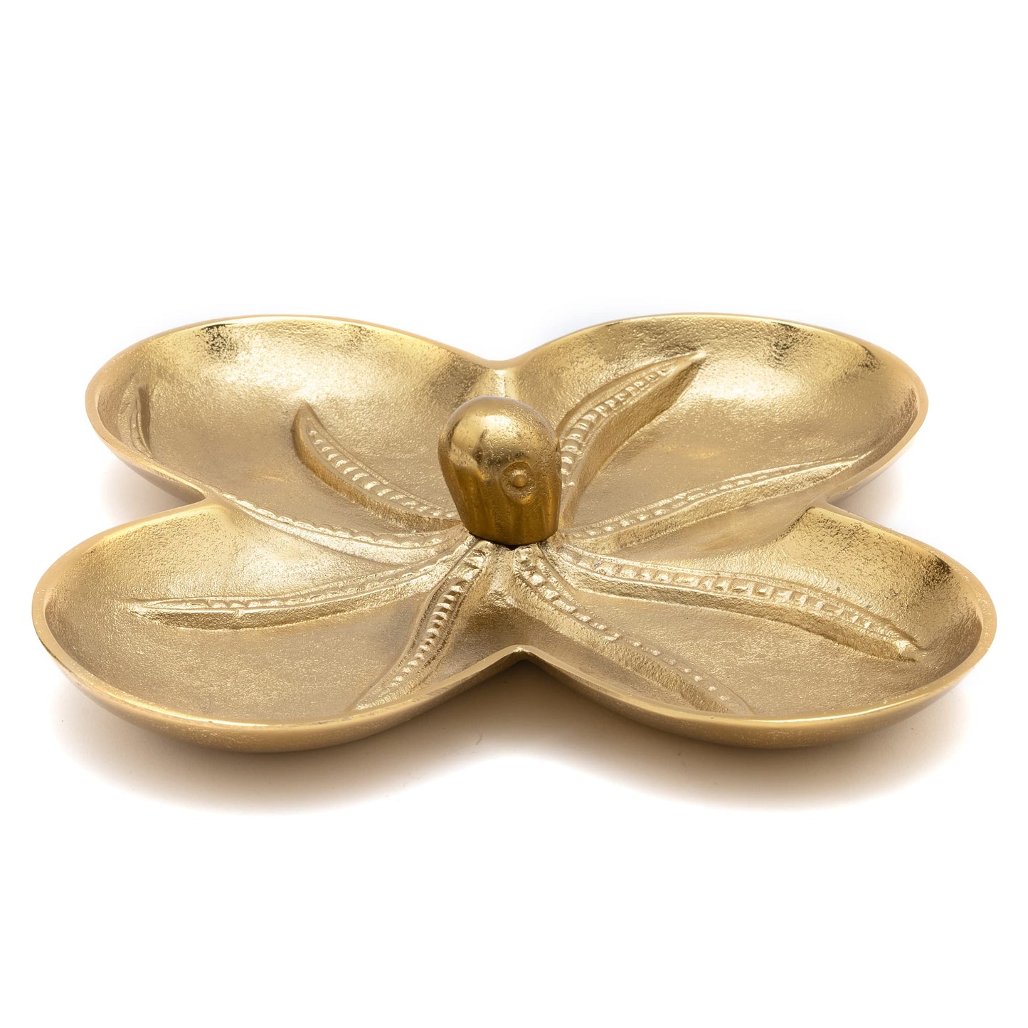 Gold Bronze Octopus Snack Bowl & Serving Tray 13.6"