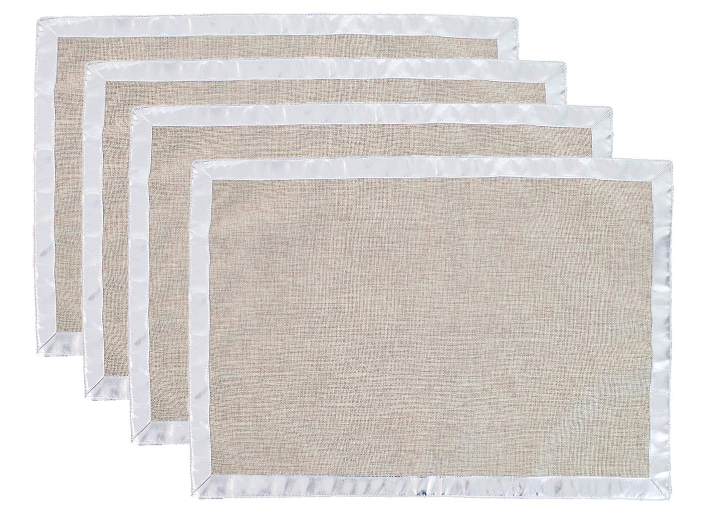 Fennco Styles Classic Solid Color Design Table Placemats