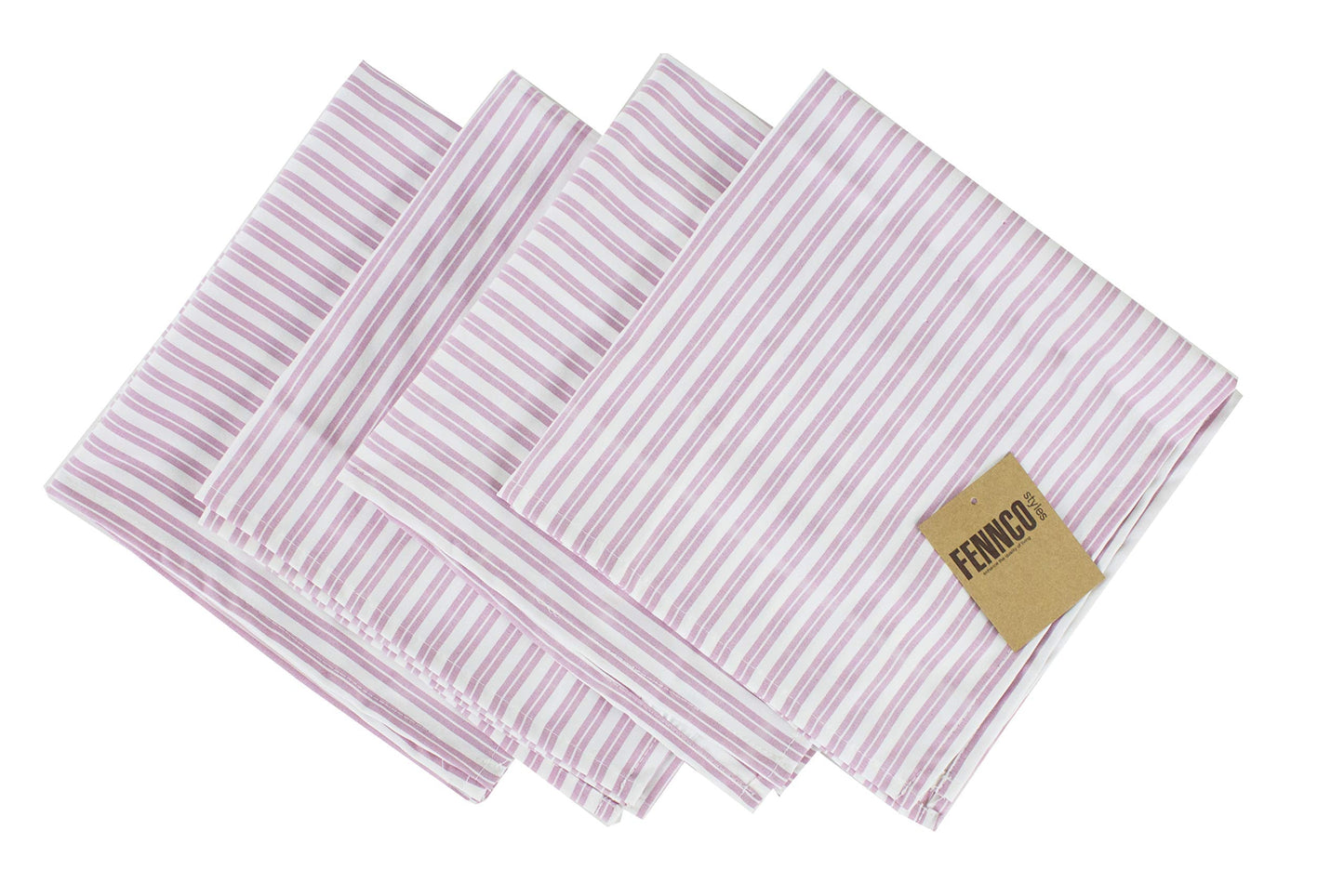 Fennco Styles Classic Striped Tablecloth for Everyday Use, Family Gathering, Special Events and Home Décor
