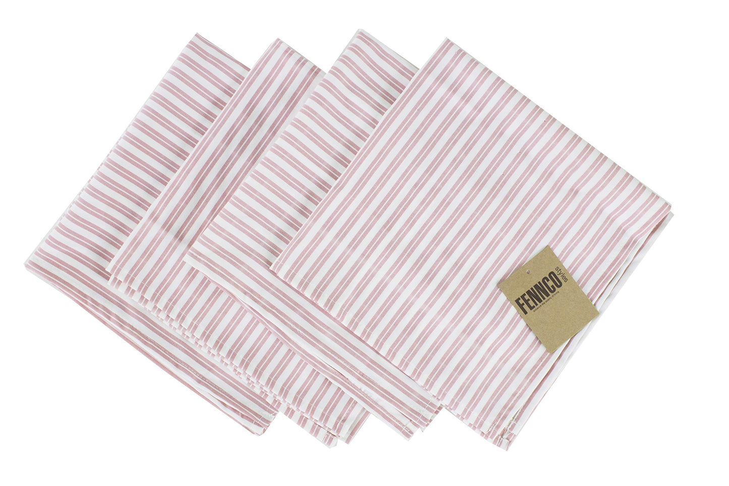 Fennco Styles Classic Striped Tablecloth for Everyday Use, Family Gathering, Special Events and Home Décor