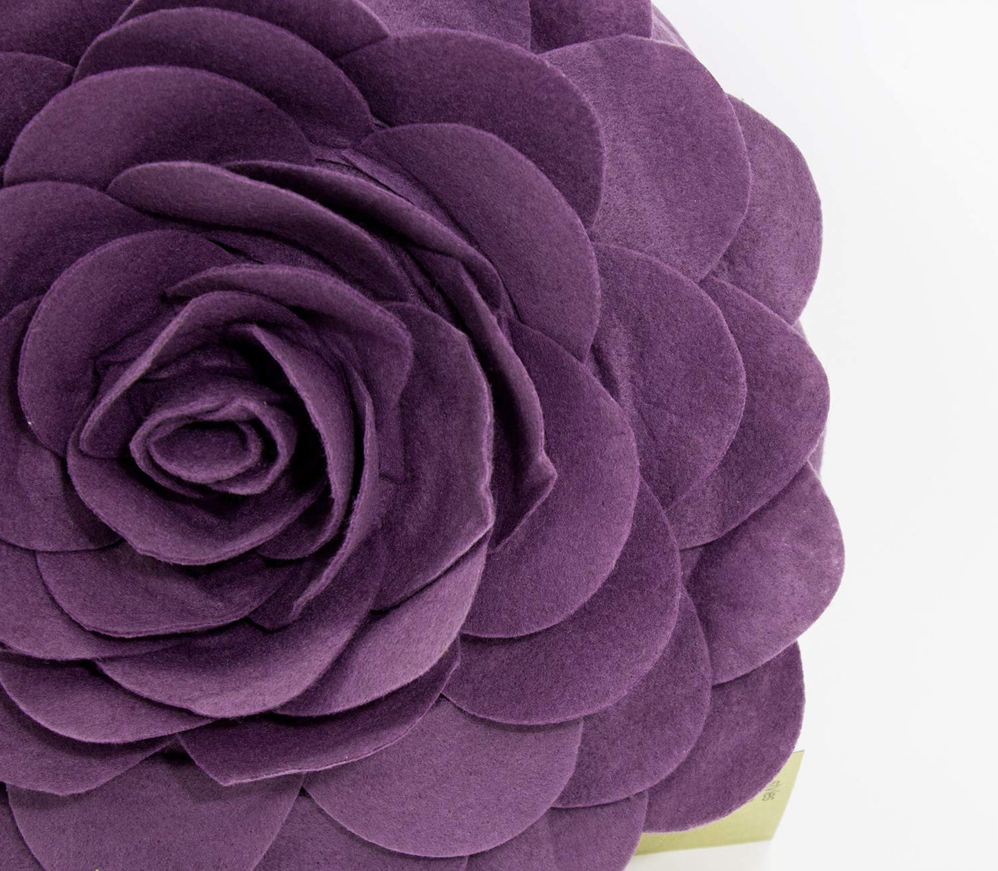 Fennco Styles Eva's Flower Throw Pillow 13" Round - Cute Flower Shaped Decorative Filled Floral Accent Pillow for Home, Couch, Bed, Sofa, Living Room