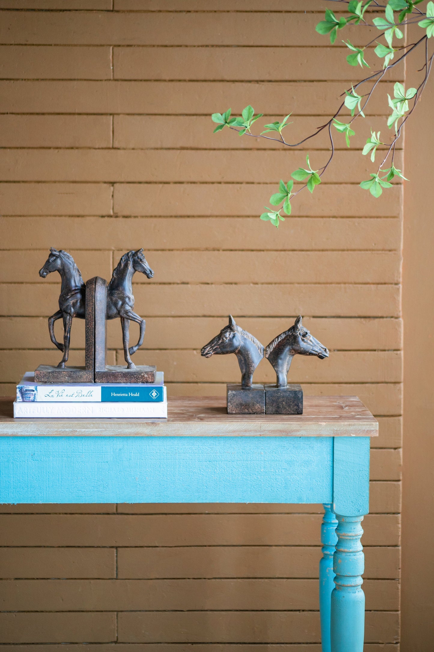 Trotting Horse Bookends Set