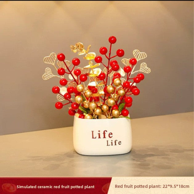 Small pot plant ornaments