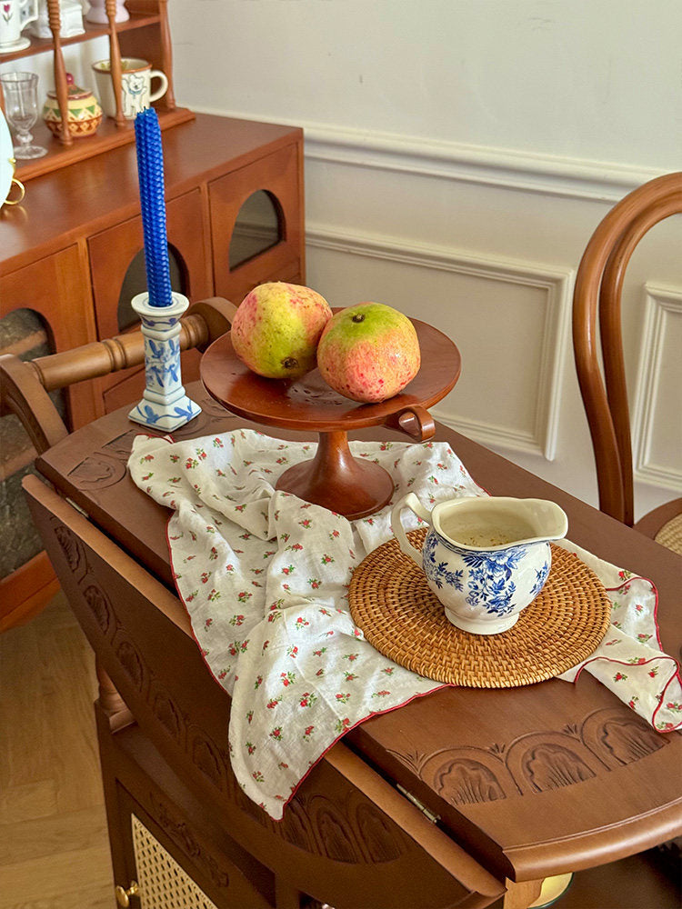 Vintage Teak Mobile Coffee Table with Storage