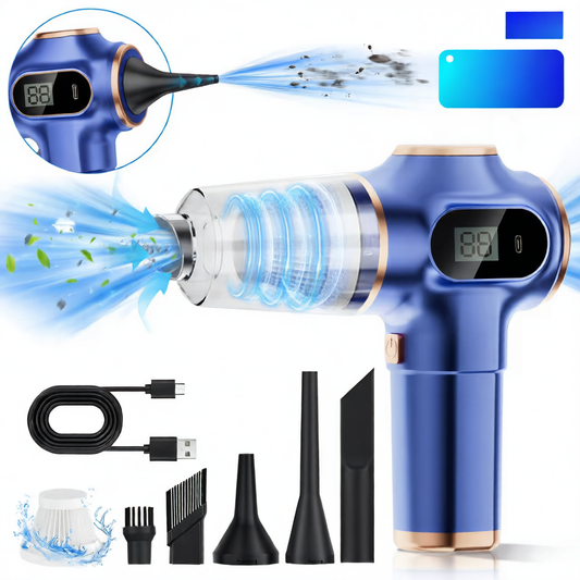 Wireless portable high-suction vacuum cleaner