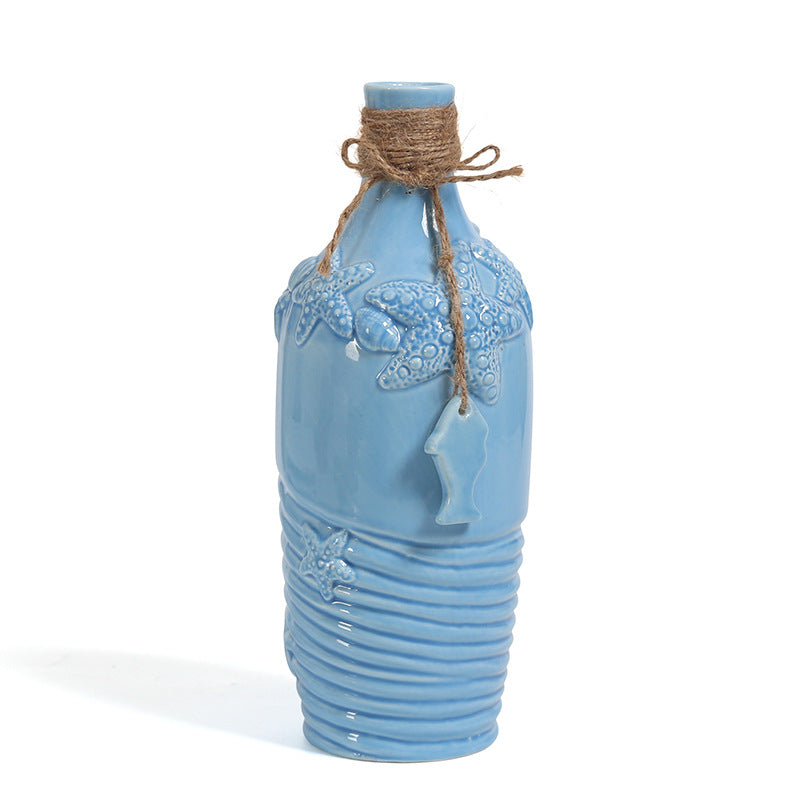Mediterranean Ceramic Vase for Home Decor