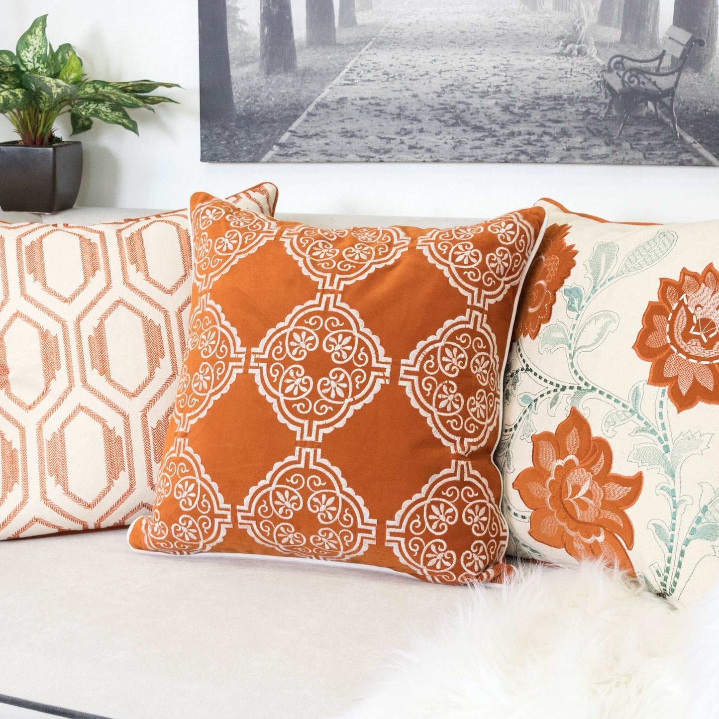 Burnt Velvet Pillow