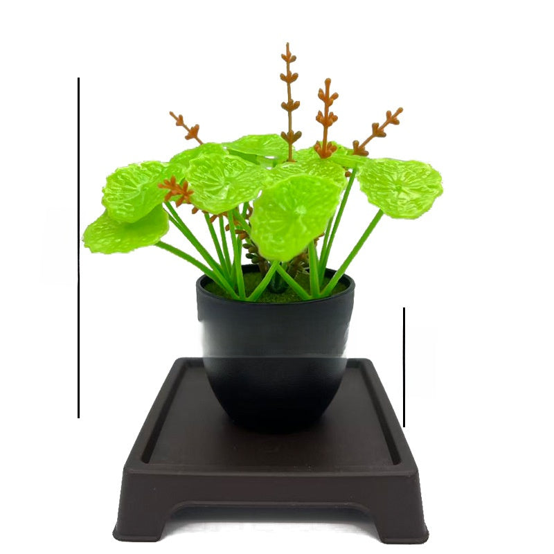 Small Plastic Potted Eucalyptus Artificial Plants