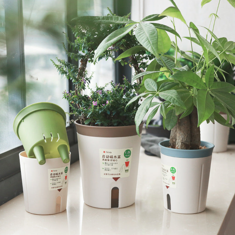 plastic flower pot