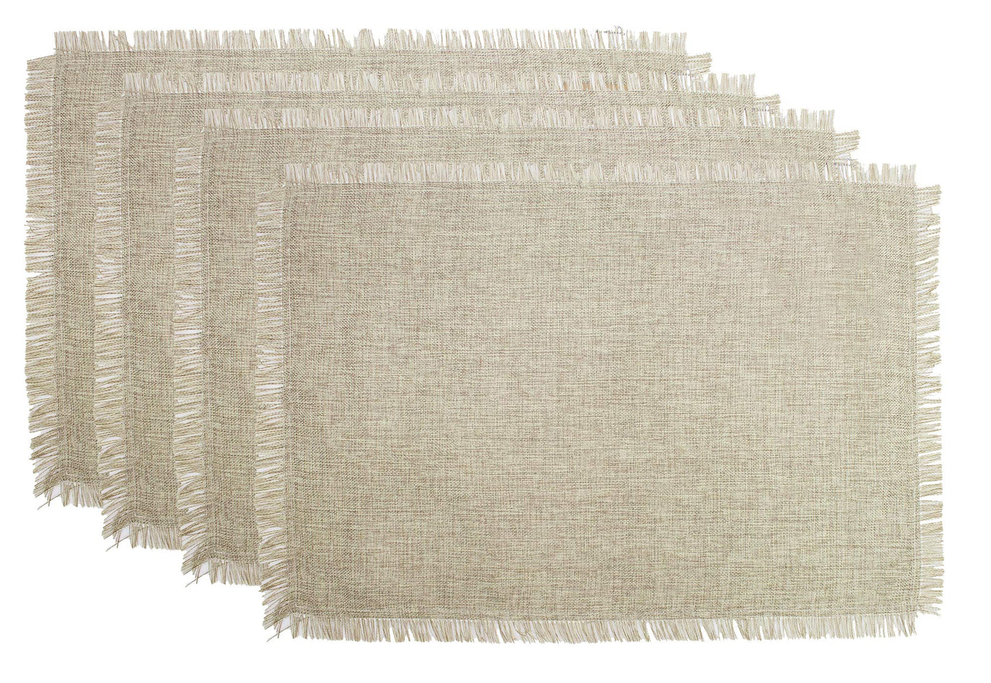 Fennco Styles Classic Solid Color Design Table Placemats