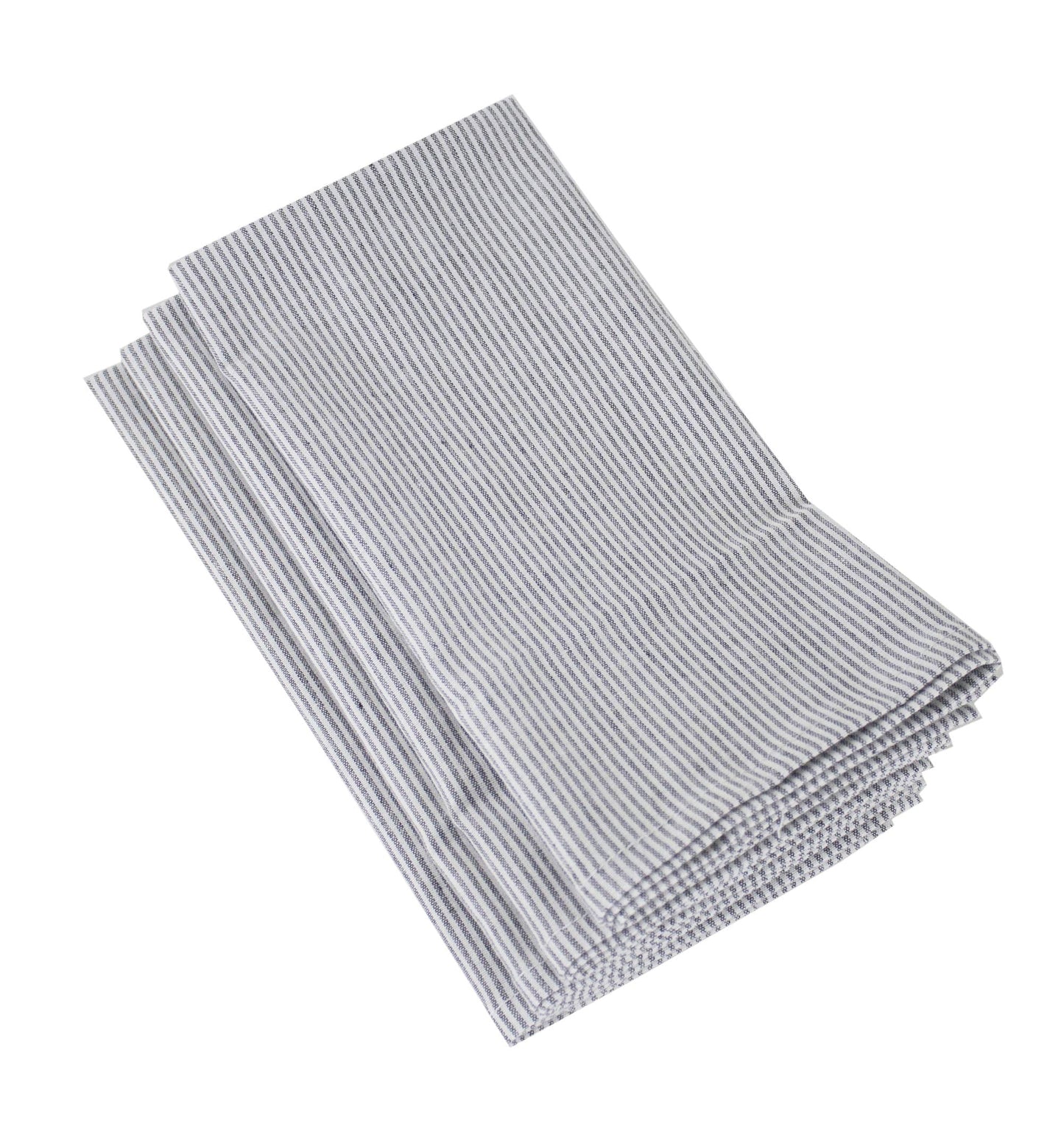 Fennco Styles Farmhouse Neutral Striped 100% Pure Cotton Tablecloth - Yellow Tablecloth for Everyday Use, Banquets, Family Gathering, Special Events and Home Décor