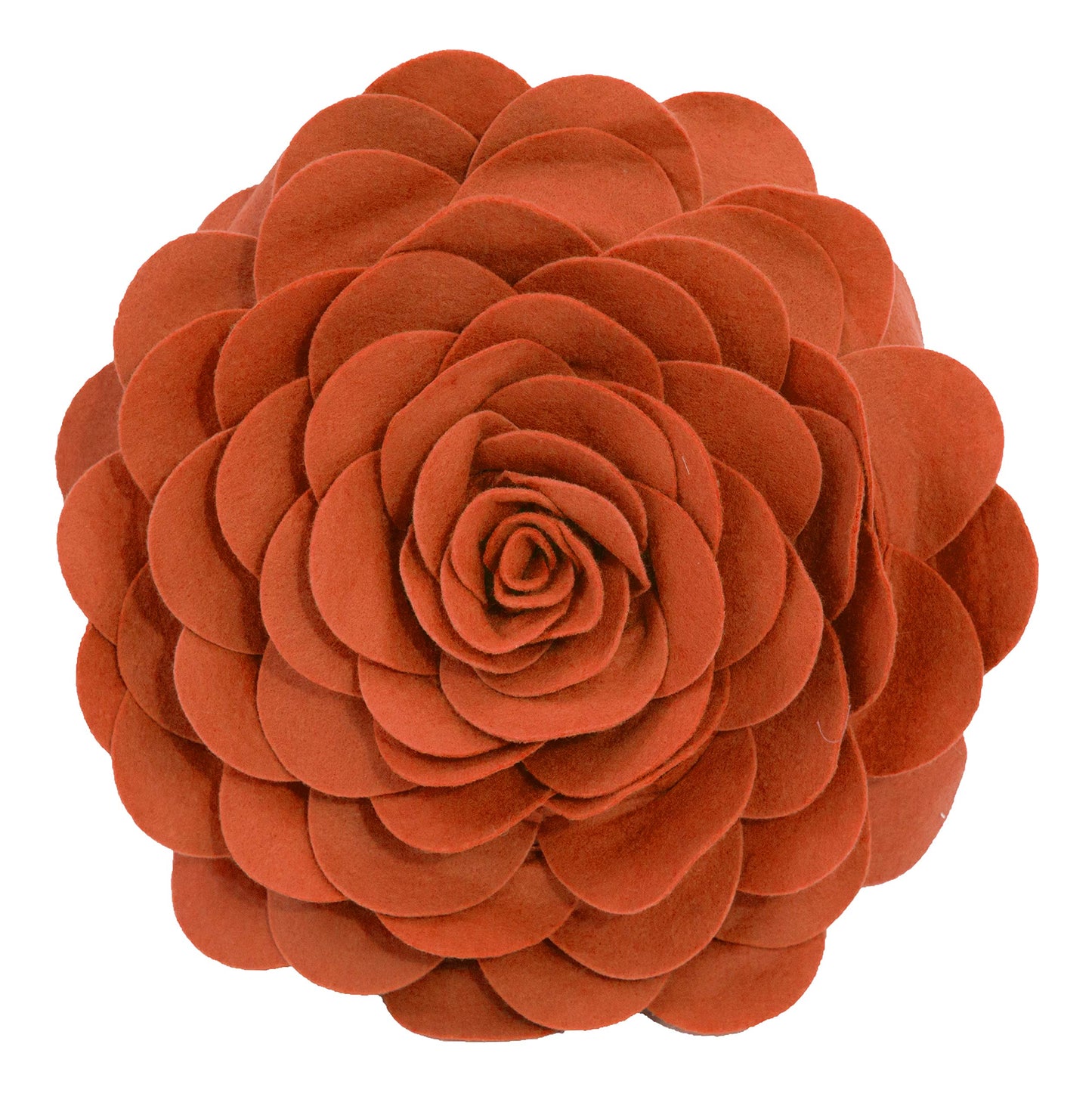 Fennco Styles Eva's Flower Throw Pillow 13" Round - Cute Flower Shaped Decorative Filled Floral Accent Pillow for Home, Couch, Bed, Sofa, Living Room
