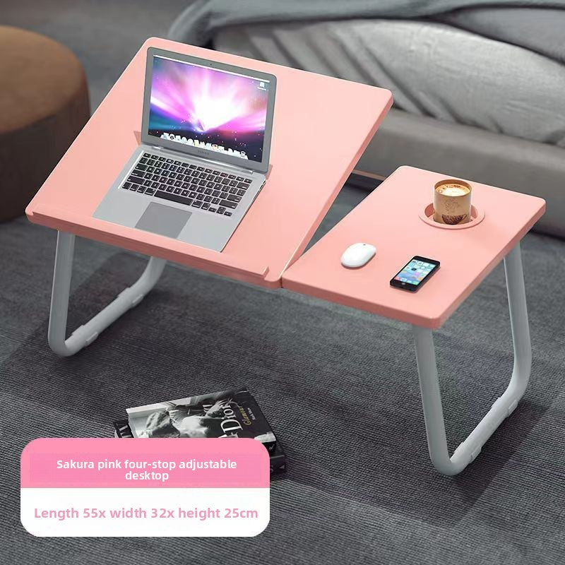 Adjustable Laptop Desk with Cup Holder